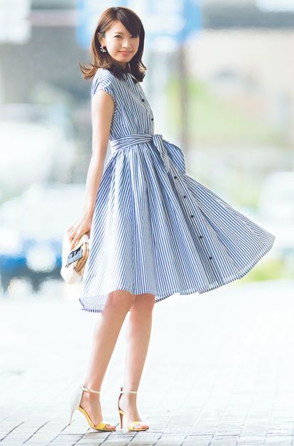 春夏　流行　穿搭